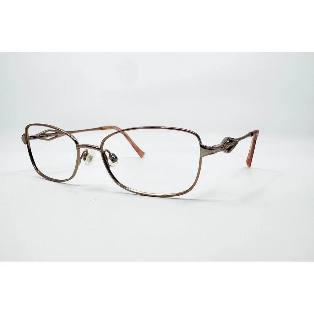 Tura Eyeglass Frames Womens Rose Gold R918 Filigree Temple 52-16-140